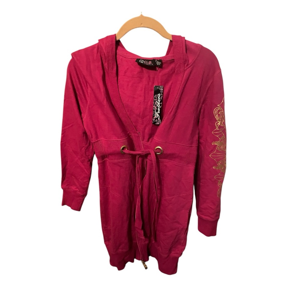 2000s pink babydoll hoodie NWT